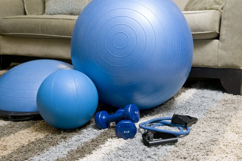 home fitness equipment, blue fitness equipment, portable fitness equipment-1840858.jpg